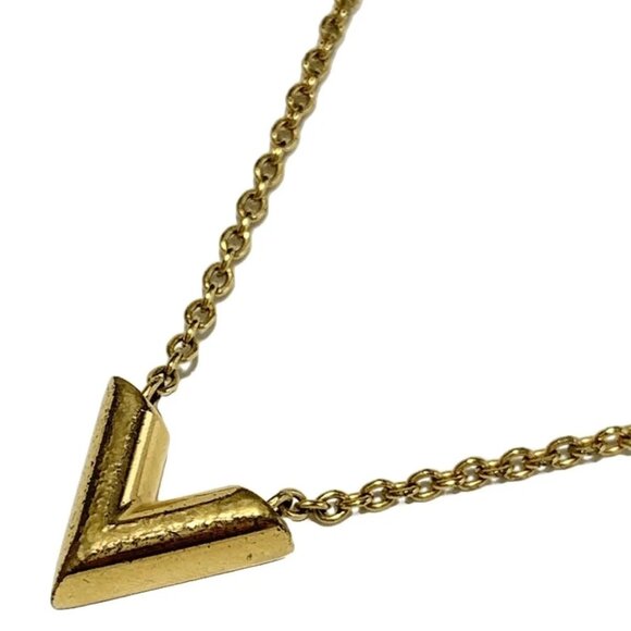 LOUIS VUITTON Necklace Essential V Gold Others - Necklace 214-071725 - Picture 2 of 4